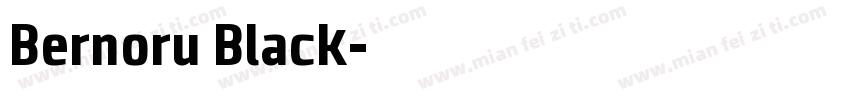 Bernoru Black字体转换